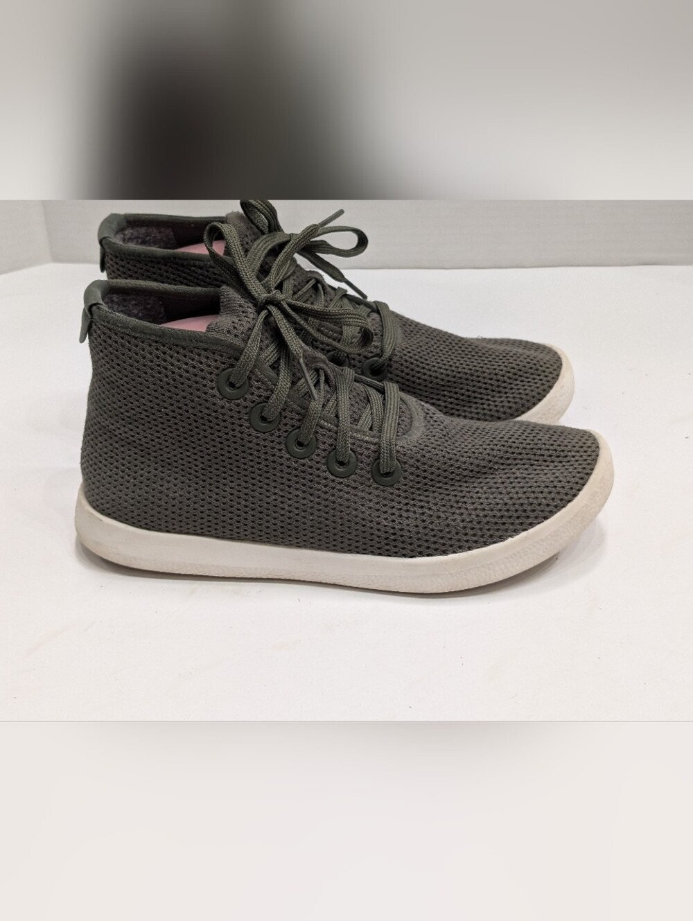 Allbirds Women's 8 Tree Topper High Top Sneakers Green White